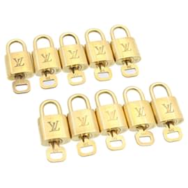 Louis Vuitton-Louis Vuitton padlock 10set Gold Tone LV Auth am1299g-Other