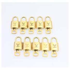 Louis Vuitton-Louis Vuitton padlock 10set Padlock Gold Tone LV Auth am1302g-Other