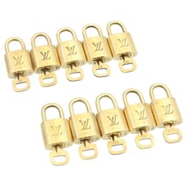 Louis Vuitton-Louis Vuitton padlock 10set Padlock Gold Tone LV Auth am1303g-Other