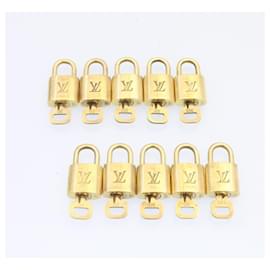 Louis Vuitton-Louis Vuitton padlock 10set Padlock Gold Tone LV Auth am1303g-Other