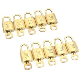 Louis Vuitton-Louis Vuitton padlock 10set Padlock Gold Tone LV Auth am1304g-Other