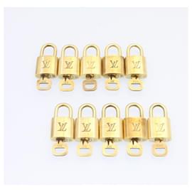Louis Vuitton-Cadeado Louis Vuitton 10definir Cadeado Gold Tone LV Auth am1305g-Outro