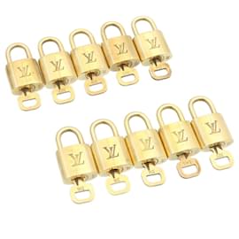 Louis Vuitton-Louis Vuitton padlock 10set Padlock Gold Tone LV Auth am1308g-Other