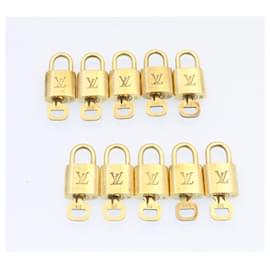 Louis Vuitton-Louis Vuitton padlock 10set Padlock Gold Tone LV Auth am1308g-Other