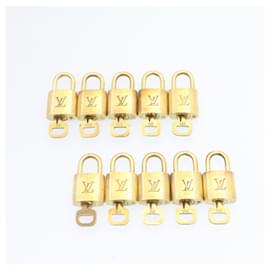 Louis Vuitton-Louis Vuitton padlock 10set Padlock Gold Tone LV Auth am1310g-Other