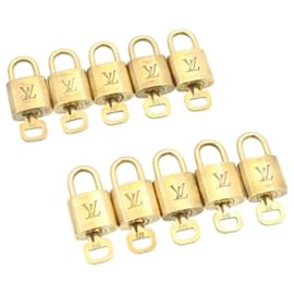 Louis Vuitton-Louis Vuitton padlock 10set Padlock Gold Tone LV Auth am1354g-Other