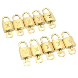 Louis Vuitton-Louis Vuitton padlock 10set Padlock Gold Tone LV Auth am1356g-Other