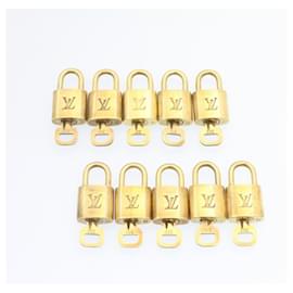 Louis Vuitton-cadenas Louis Vuitton 10set Cadenas Gold Tone LV Auth am1357g-Autre