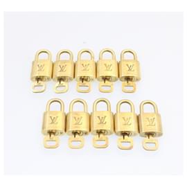 Louis Vuitton-Louis Vuitton padlock 10set Padlock Gold Tone LV Auth am1423g-Other