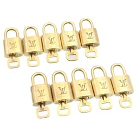 Louis Vuitton-Louis Vuitton padlock 10set Gold Tone LV Auth am1426g-Other