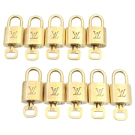 Louis Vuitton-Louis Vuitton padlock 10set Gold Tone LV Auth am1426g-Other