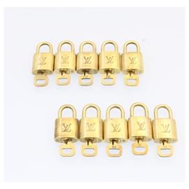 Louis Vuitton-Louis Vuitton padlock 10set Padlock Gold Tone LV Auth am1424g-Other