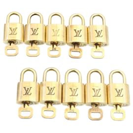 Louis Vuitton-Louis Vuitton Vorhängeschloss 10Set Gold Tone LV Auth am1428G-Andere