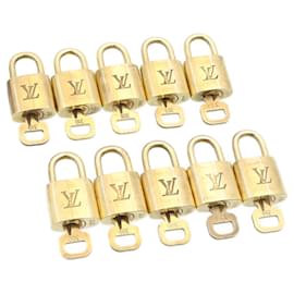 Louis Vuitton-Louis Vuitton padlock 10set Gold Tone LV Auth am1429g-Other