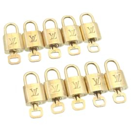 Louis Vuitton-Louis Vuitton padlock 10set Gold Tone LV Auth am1431g-Other