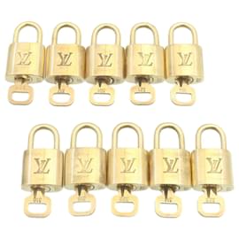 Louis Vuitton-Louis Vuitton padlock 10set Gold Tone LV Auth am1431g-Other