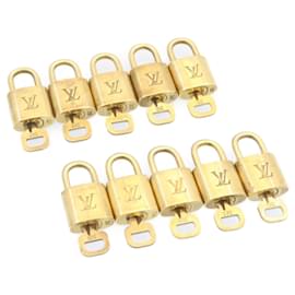Louis Vuitton-Louis Vuitton padlock 10set Padlock Gold Tone LV Auth am1450g-Other