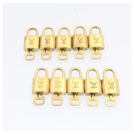 Louis Vuitton-Louis Vuitton padlock 10set Padlock Gold Tone LV Auth am1450g-Other