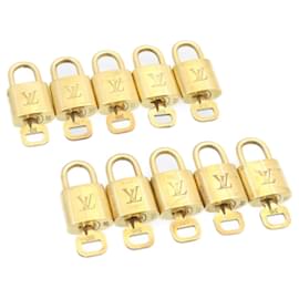 Louis Vuitton-Louis Vuitton padlock 10set Padlock Gold Tone LV Auth am1451g-Other