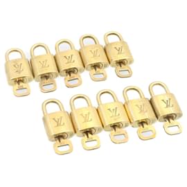 Louis Vuitton-Louis Vuitton padlock 10set Padlock Gold Tone LV Auth am1452g-Other