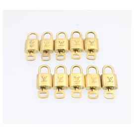 Louis Vuitton-Louis Vuitton padlock 10set Padlock Gold Tone LV Auth am1452g-Other