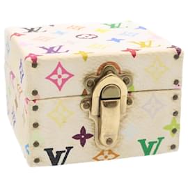 Louis Vuitton-LOUIS VUITTON Monogram Multicolor Jewelry Box White LV Auth am1643g-White