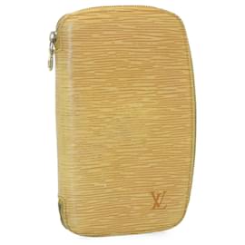 Louis Vuitton-LOUIS VUITTON Epi Agenda Jeode Travel Case Amarelo LV Auth am3002S-Amarelo