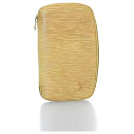 Louis Vuitton-LOUIS VUITTON Epi Agenda Jeode Estuche de viaje Amarillo LV Auth am3002S-Amarillo