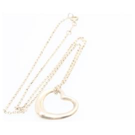 Autre Marque-Tiffany & Co. Collana cuore aperto Argento Auth am1153g-Argento
