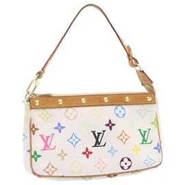 Louis Vuitton-LOUIS VUITTON Multicolor Pochette Accessoires Pochette Blanc M92649 LV Auth am1214g-Blanc