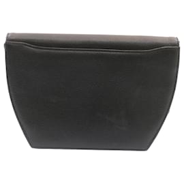 Saint Laurent-SAINT LAURENT Shoulder Bag Leather Black Auth am1347S-Black