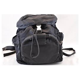 Prada-PRADA Backpack Nylon Black Auth am1382S-Black