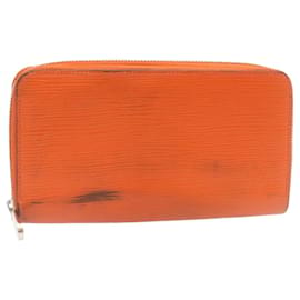 Louis Vuitton-LOUIS VUITTON Epi Zippy Wallet Cartera larga Naranja M60310 Autenticación LV1714sol-Naranja