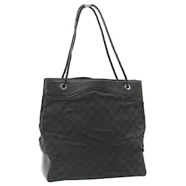 Gucci-GUCCI GG Canvas Shoulder Bag Canvas Black Auth am1813g-Black