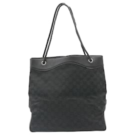 Gucci-GUCCI GG Canvas Shoulder Bag Canvas Black Auth am1813g-Black