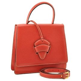 LOEWE Handtasche Leder 2Way Red Auth am2234S Rot