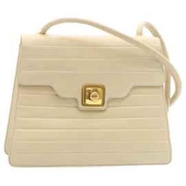 Chanel-CHANEL Mademoiselle Shoulder Bag Lamb Skin Beige CC Auth am1902ga-Beige