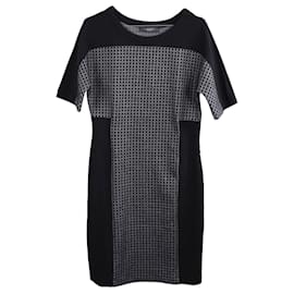 Weekend Max Mara-Checked sweatshirt dress-Black,Grey,Dark grey