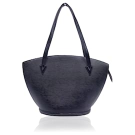 Louis Vuitton-Vintage Black Epi Leather Saint Jacques GM Tote Bag-Black