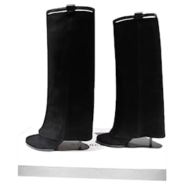 Givenchy black suede boots Black