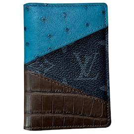 Louis Vuitton-pocket-organizer-Brown,Blue,Dark grey