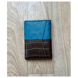 Louis Vuitton-Pocket Organizer-Marron,Bleu,Gris anthracite