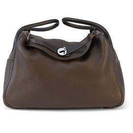 Hermès Lindy 34 Marrom Togo Couro Marrom