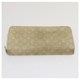 Louis Vuitton-LOUIS VUITTON Monogram Idylle Suhari Zippy Wallet 2Set Gold White LV am2527g-White,Golden
