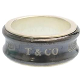 Autre Marque-Tiffany & Co. Ring Silver Black Auth am2108g-Preto,Prata