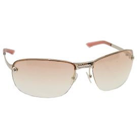 Christian Dior Occhiali da sole Argento Rosa Auth am2513g Argento Rosa