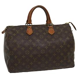 Louis Vuitton-Louis Vuitton Monogram Speedy 35 Hand Bag M41524 LV Auth jk2352-Other
