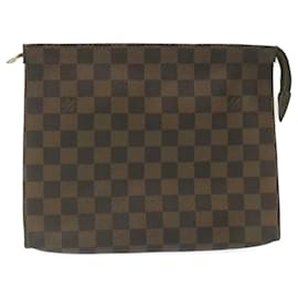 Louis Vuitton-LOUIS VUITTON Damier Ebene Poche Toilette 26 Beutel N47543 LV Auth am2290G-Andere