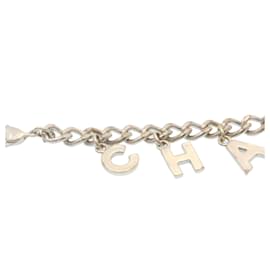 Chanel-CHANEL Bracelet Silver CC Auth am2155g-Silvery