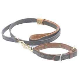LOUIS VUITTON Monogram Leash Baxter Collier Baxter Dog Leash LV Auth am2166g Monogram
